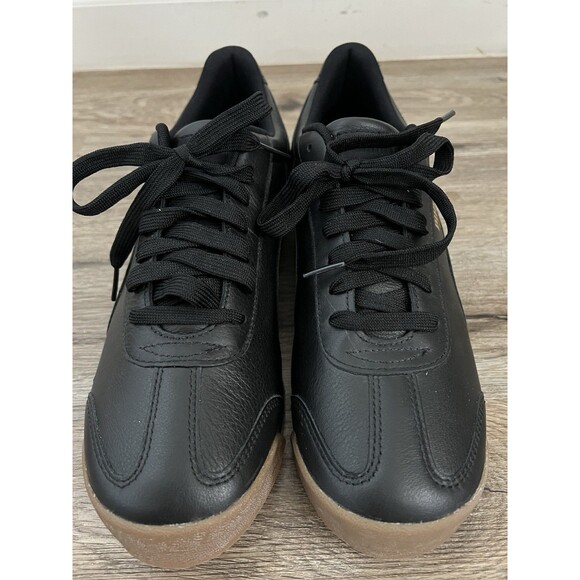 Puma Roma Classic Black Gum Leather Low Mens Shoes Sneakers Size 11.5 US 10.5 UK - Picture 3 of 9